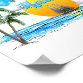 Aloha Hawaii Sailing Sunset Poster (Hoek)