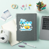 Aloha Hawaii Sailing Sunset Sticker (iPad Cover)