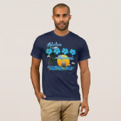 Aloha Hawaii Sailing Sunset T-shirt (Voorkant volledig)