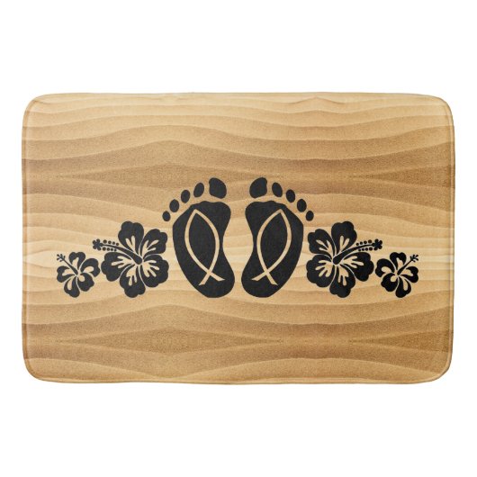 Aloha Hawaii Sandy Beach Bath Mat (Voorkant)