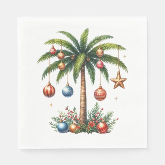 ALOHA HAWAIÏ SCHEMERDAG KERSTTHEMA SERVET (Voorkant)