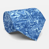 Aloha Hawaii Schilderachtig dubbelzijdig bedrukt Stropdas (Opgerold)
