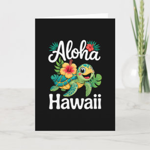 Aloha Hawaii Schildpad Hawaiaans Eiland Kinderen M Kaart