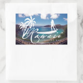 Aloha Hawaii sta op peddelen Rechthoekige Sticker (Tas)