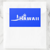 Aloha Hawaii sta op peddelen Rechthoekige Sticker (Tas)