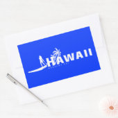 Aloha Hawaii sta op peddelen Rechthoekige Sticker (Envelop)
