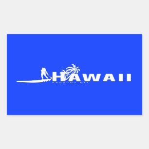 Aloha Hawaii sta op peddelen Rechthoekige Sticker