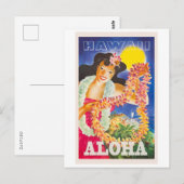 Aloha, Hawaii,  Stijlreizen Briefkaart (Voorkant / Achterkant)