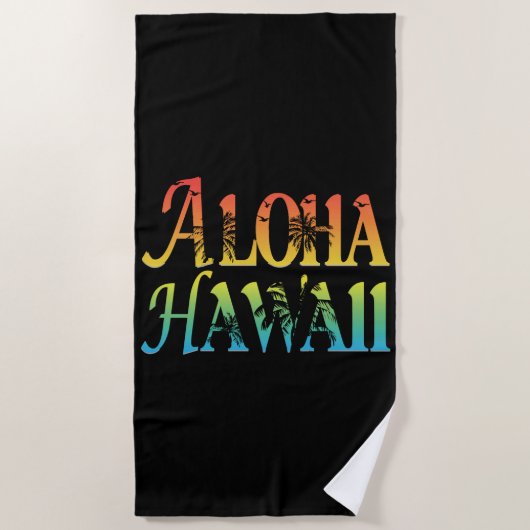 Aloha Hawaii Strandlaken (Voorkant)