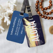 Aloha Hawaii Sunset Bagagelabel