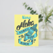 Aloha Hawaii Surf Rider Thunder_Cove Briefkaart (Staand voorkant)