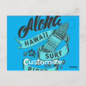 Aloha Hawaii Surf Rider Thunder_Cove Briefkaart (Achterkant)