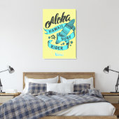 Aloha Hawaii Surf Rider Thunder_Cove Canvas Afdruk (Insitu (Slaapkamer))
