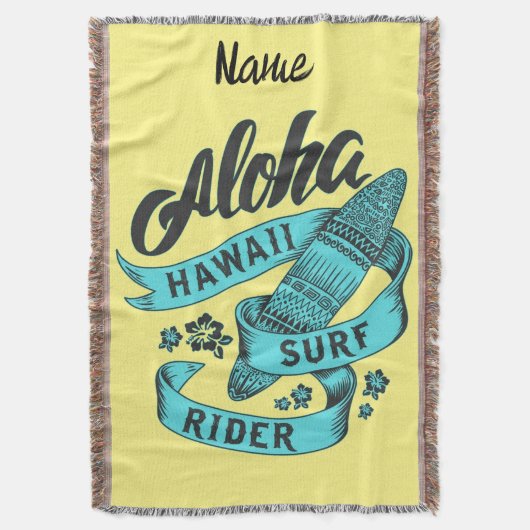 Aloha Hawaii Surf Rider Thunder_Cove Deken (Voorkant Verticaal)