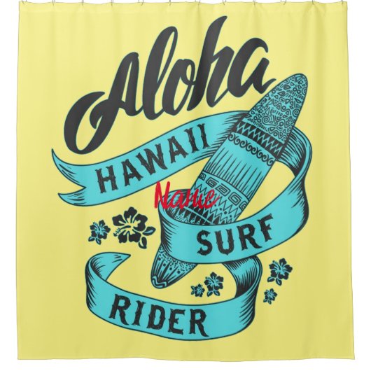 Aloha Hawaii Surf Rider Thunder_Cove Douchegordijn (Voorkant)