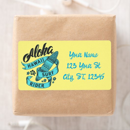 Aloha Hawaii Surf Rider Thunder_Cove Etiket (Insitu)