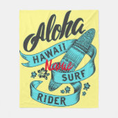 Aloha Hawaii Surf Rider Thunder_Cove Fleece Deken (Voorkant)