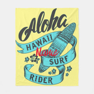 Aloha Hawaii Surf Rider Thunder_Cove Fleece Deken
