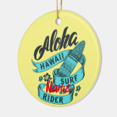 Aloha Hawaii Surf Rider Thunder_Cove Keramisch Ornament (Links)