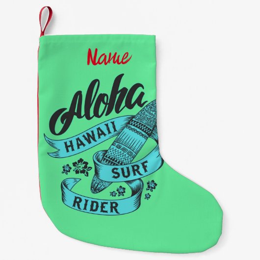 Aloha Hawaii Surf Rider Thunder_Cove Kleine Kerstsok (Voorkant)