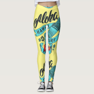 Aloha Hawaii Surf Rider Thunder_Cove Leggings