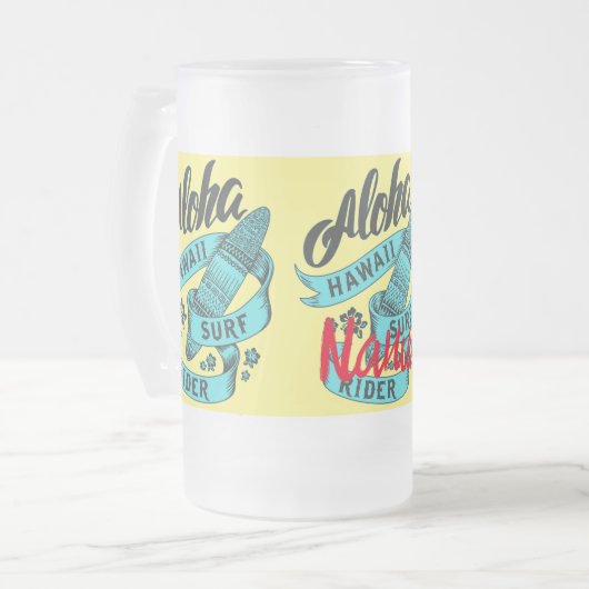 Aloha Hawaii Surf Rider Thunder_Cove Matglas Bierpul (Voorkant links)