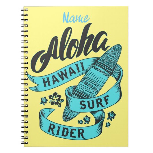 Aloha Hawaii Surf Rider Thunder_Cove Notitieboek (Voorkant)