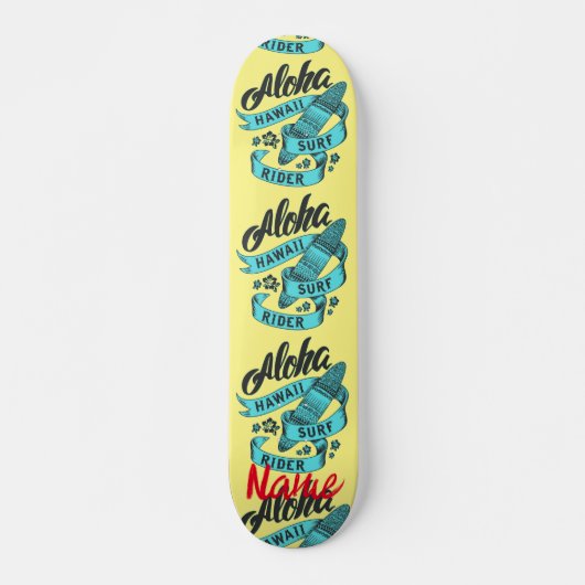 Aloha Hawaii Surf Rider Thunder_Cove Persoonlijk Skateboard (Voorkant)