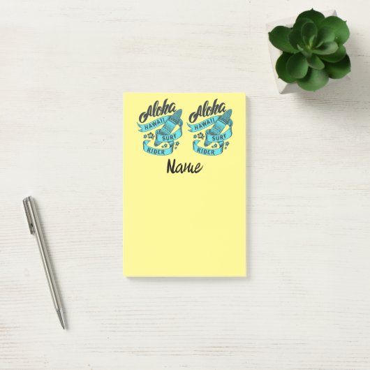 Aloha Hawaii Surf Rider Thunder_Cove Post-it® Notes (Kantoor)