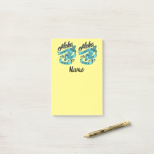Aloha Hawaii Surf Rider Thunder_Cove Post-it® Notes (Op bureau)
