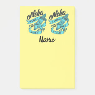 Aloha Hawaii Surf Rider Thunder_Cove Post-it® Notes