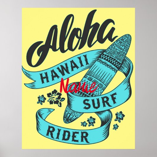 Aloha Hawaii Surf Rider Thunder_Cove Poster (Voorkant)