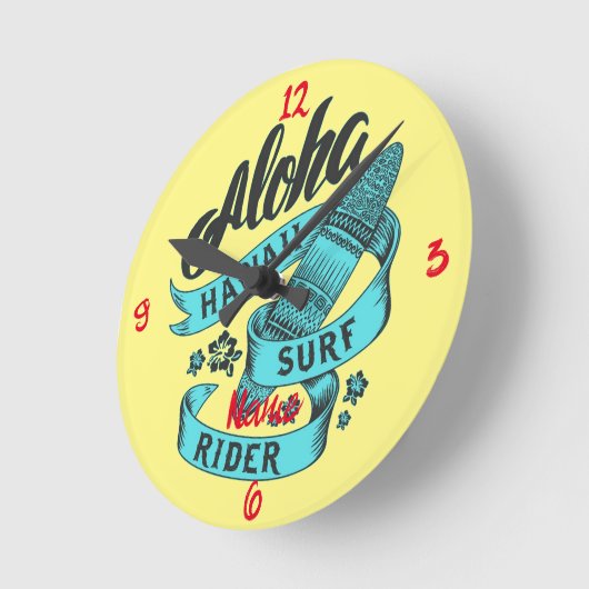Aloha Hawaii Surf Rider Thunder_Cove Ronde Klok (Hoek)