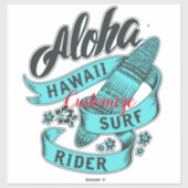 Aloha Hawaii Surf Rider Thunder_Cove Sticker (Vel)