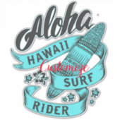 Aloha Hawaii Surf Rider Thunder_Cove Sticker (Voorkant)