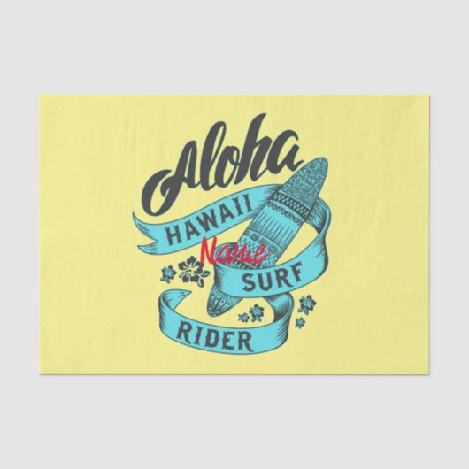 Aloha Hawaii Surf Rider Thunder_Cove Tissuepapier (Voorkant)