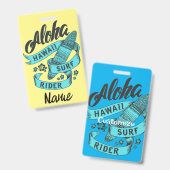 Aloha Hawaii Surfberijder Thunder_Cove Badge (Voor- en achterkant)