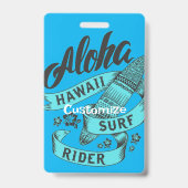 Aloha Hawaii Surfberijder Thunder_Cove Badge (Achterkant)