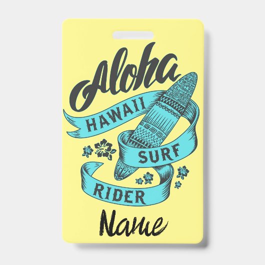 Aloha Hawaii Surfberijder Thunder_Cove Badge (Voorzijde)
