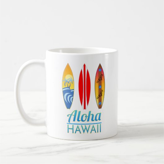 Aloha Hawaii Surfboards Koffiemok (Links)