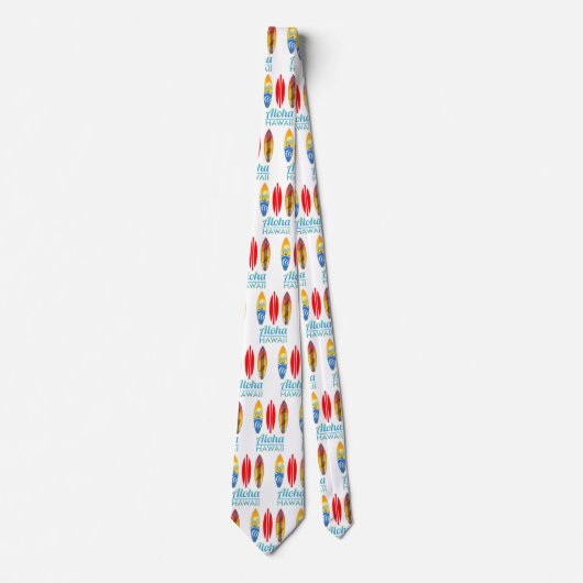 Aloha Hawaii Surfboards Stropdas (Voorkant)