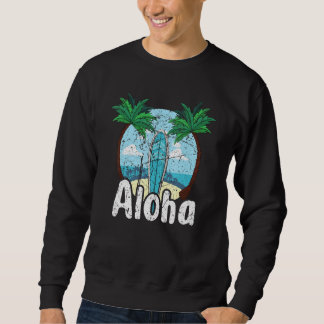 Aloha Hawaii Surfen Retro Sunset 54 Trui