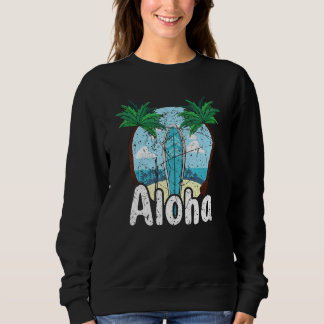 Aloha Hawaii Surfen Retro Sunset 54 Trui