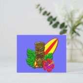 Aloha Hawaii Surfer Briefkaart (Staand voorkant)