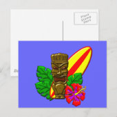 Aloha Hawaii Surfer Briefkaart (Voorkant / Achterkant)