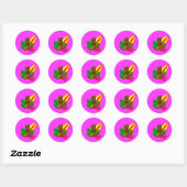 Aloha Hawaii Surfer Ronde Sticker (Vel)