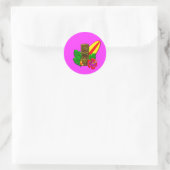 Aloha Hawaii Surfer Ronde Sticker (Tas)