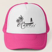 Aloha Hawaii Surfer Trucker Pet (Voorkant)