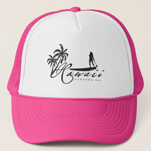 Aloha Hawaii Surfer Trucker Pet (Voorkant)