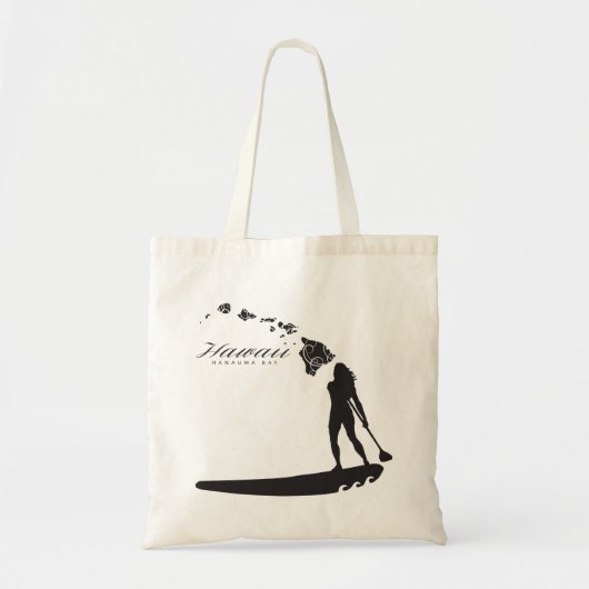 Aloha Hawaii Surfing and Hawaii Islands Tote Bag (Voorkant)